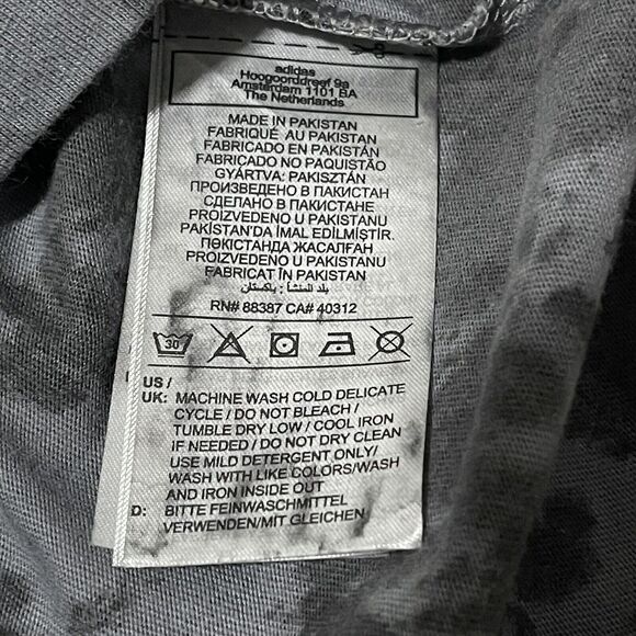 Donovan Mitchell Shirt Mens Large Grey Adidas Tie Dye Camo Tunnel D.O.M Spida - Picture 11 of 11